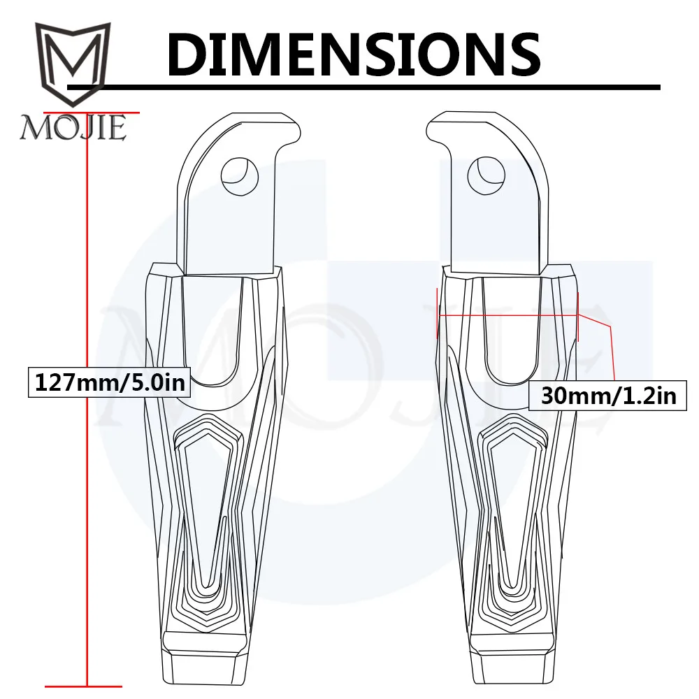 For Yamaha TMAX T-MAX 530 TMAX530 DX SX 2017 2018 Motorcycle Rear Foot Pegs Footrest Pedals Passenger Folding Rearset | Автомобили и