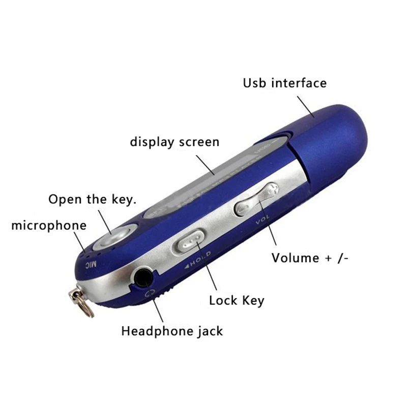 2019 Новый портативный плеер мини USB флэш MP3 цифровой ЖК экран Поддержка 32 Гб TF карта