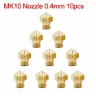 10 шт. Mk10 M7 экструдер сопло для 3d принтера Wanhao Dupicator D4i3dremel Qidi Makerbot 0,4 мм