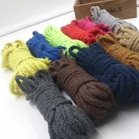 hot 8mm 80yardslot diy handmade 100 cotton rope woven cotton cordstring for diy accessories bag craft projects 14 color