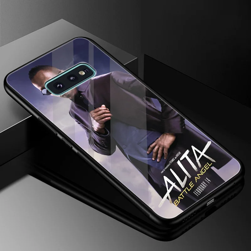 Desxz Alita Movies Glass Case TPU For Samsung Galaxy Note 8 9 S10 S7 Edge S8 S9 Plus Cover Shell | Мобильные телефоны и