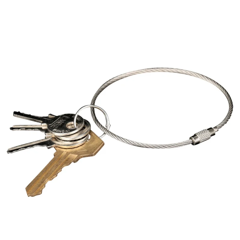 5pcs/lot Outdoor Camping Edc gear Multifunctional Wire Rope Key Ring &amp Stainless Steel Chain Tool | Спорт и развлечения