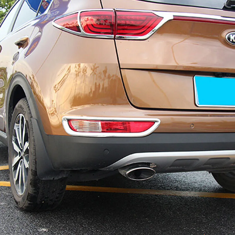 Для Kia Sportage KX5 2016 2017 Одежда высшего качества ABS Хромовая автомобильная пленка