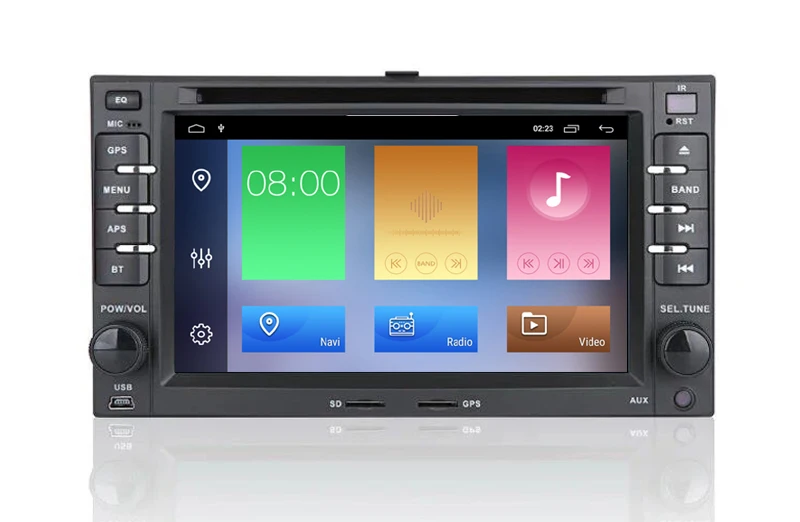 Автомобильный DVD для Kia четырехъядерный процессор 2 Гб + 16 ГБ Android 8 1 с Wi Fi радио GPS
