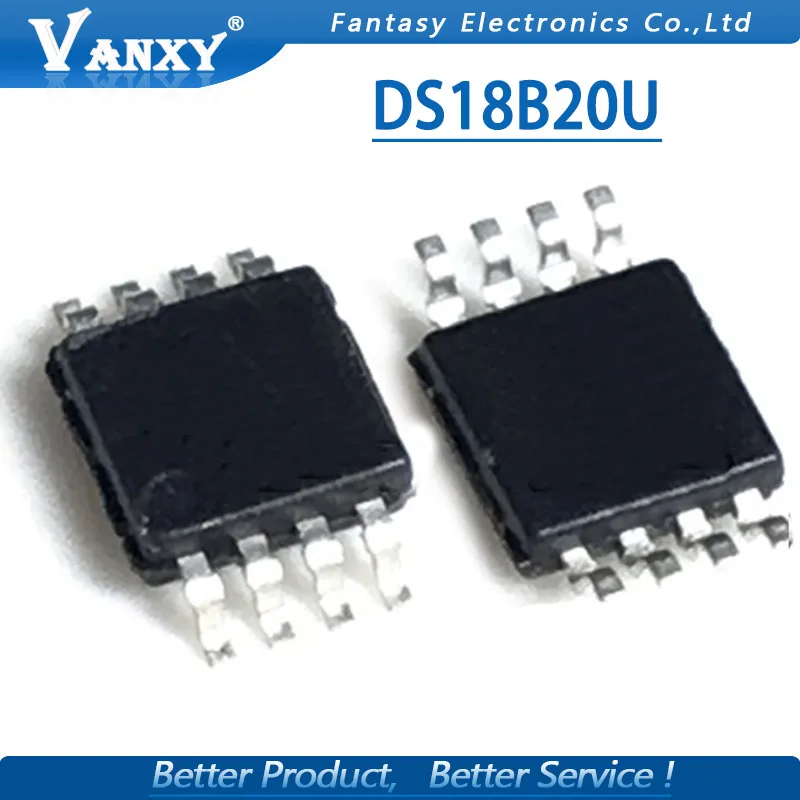 5 шт. DS18B20U MSOP8 DS18B20 18B20 MSOP-8 18B20U SOP + T защитный чехол для мобильного телефона |