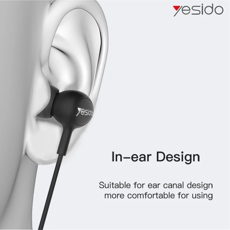 Yesido YH13 басов проводные наушники с микрофоном 3 5 мм спортивные для iPhone Xiaomi Sony