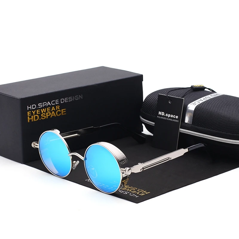 Blue with Box Роскошные солнцезащитные очки для женщин Поляризованные Солнцезащитные очки женские солнцезащитные очки женские новые брендовые дизайнерские очки - Цвет линз: Blue with Box