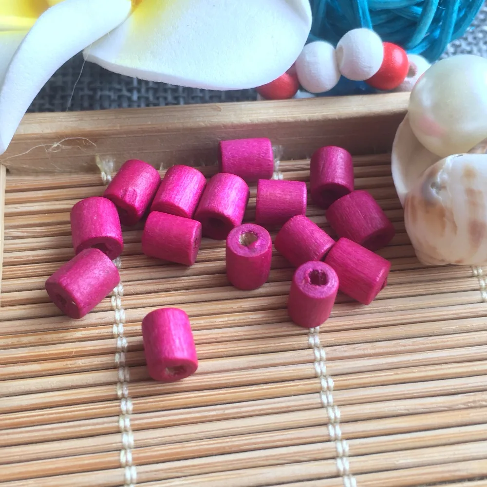 

6*5mm wood cylinder beads, diy bead for assembling
