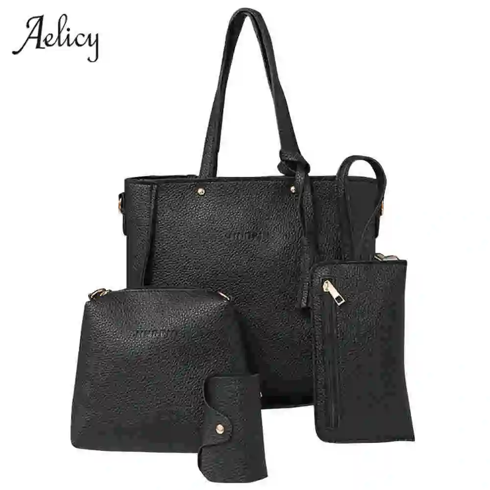 Женская сумка Aelicy из искусственной кожи с кисточками на плечо 4 комплекта|bag high