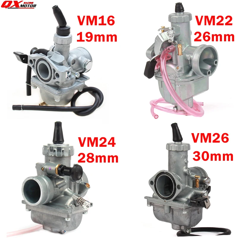 Высокая производительность Mikuni VM16 22 24 26 карбюратор 19 мм 26 мм 28 мм 30 мм Carb для 110cc до 250cc Dirt Pit Bike ATV Quad Мотоцикл