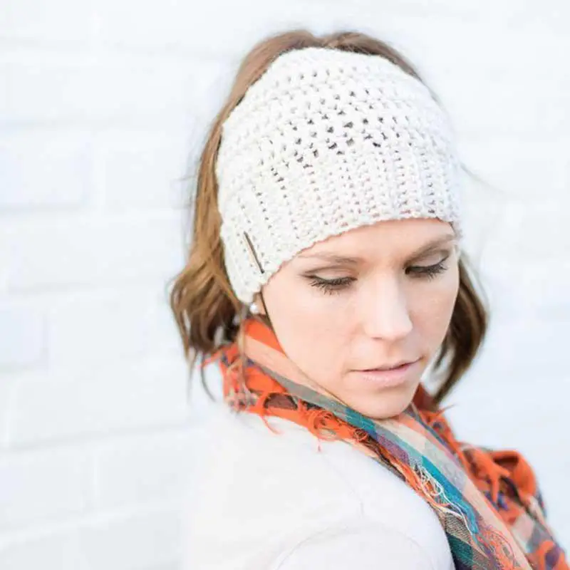 Конский хвост зимние шапки бини для вязаный бюстгальтер шапка Skullies Beanies теплая шапка s Женская вязаная Стильная шапка Дамская мода