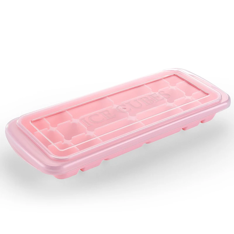 Pink 18 решеток, силиконовая форма квадратной формы, форма для льда, поднос для Фруктового мороженого для вина, кухни, бара, аксессуары для питья - Цвет: Pink
