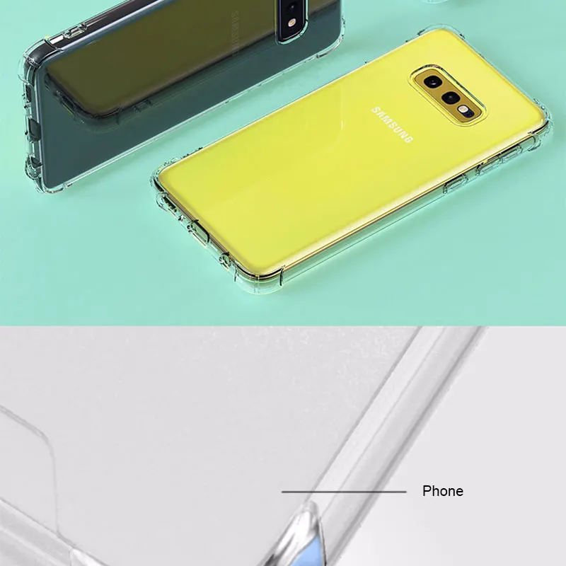 HUKU 3D прозрачный чехол для телефона для samsung Galaxy S10 S9 S8 Plus S7 S10e Note 10 8 9 чехол s Мягкий ТПУ силиконовый чехол для samsung S10+ S9