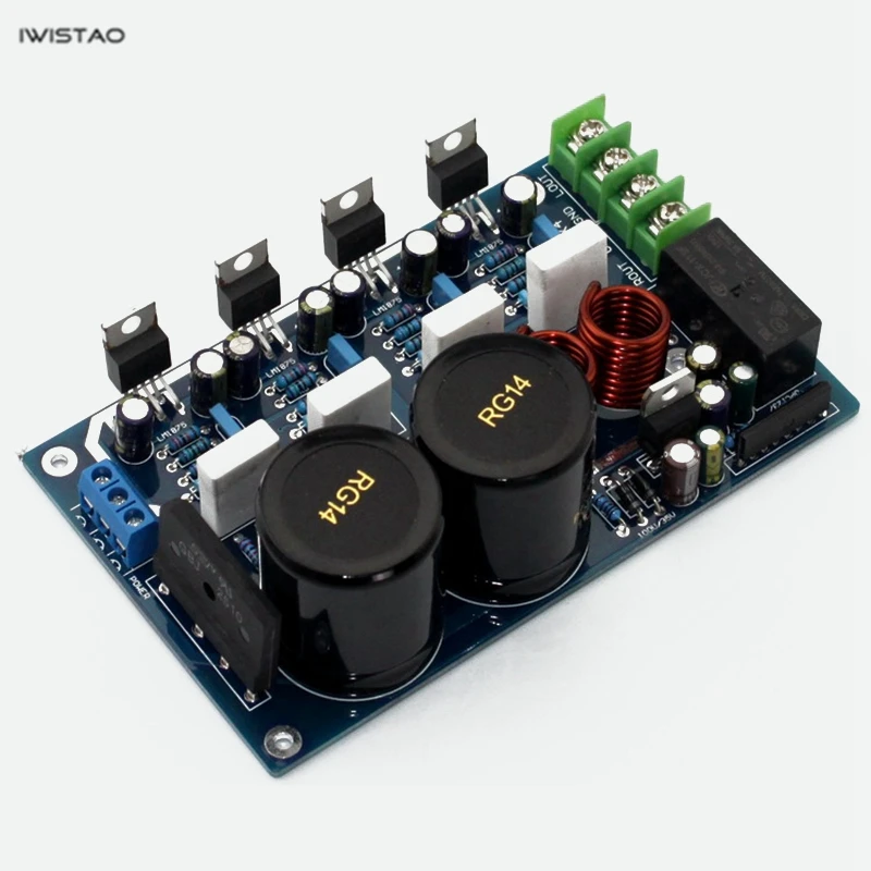Плата параллельного усилителя мощности IWISTAO LM1875 2x50 Вт стерео Hi Fi аудио DIY