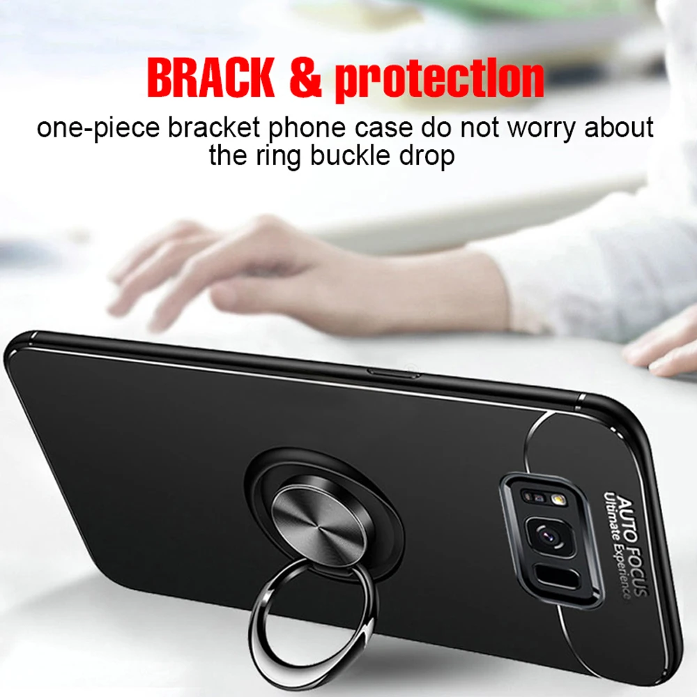 Ring Case For Oneplus 6T Silicone Soft Cover 7 Magnetic Holder Stand Coque One Plus 6 1+7 |