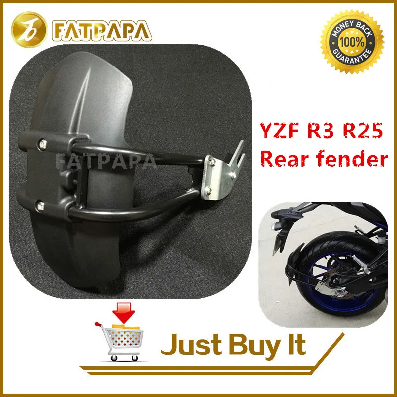 

Motorcycle Rear Fender Set Refit Plate Mudguard Tire Wheel Hugger Mud Splash Guard Fairing Fit For YAMAHA YZF R25 R3