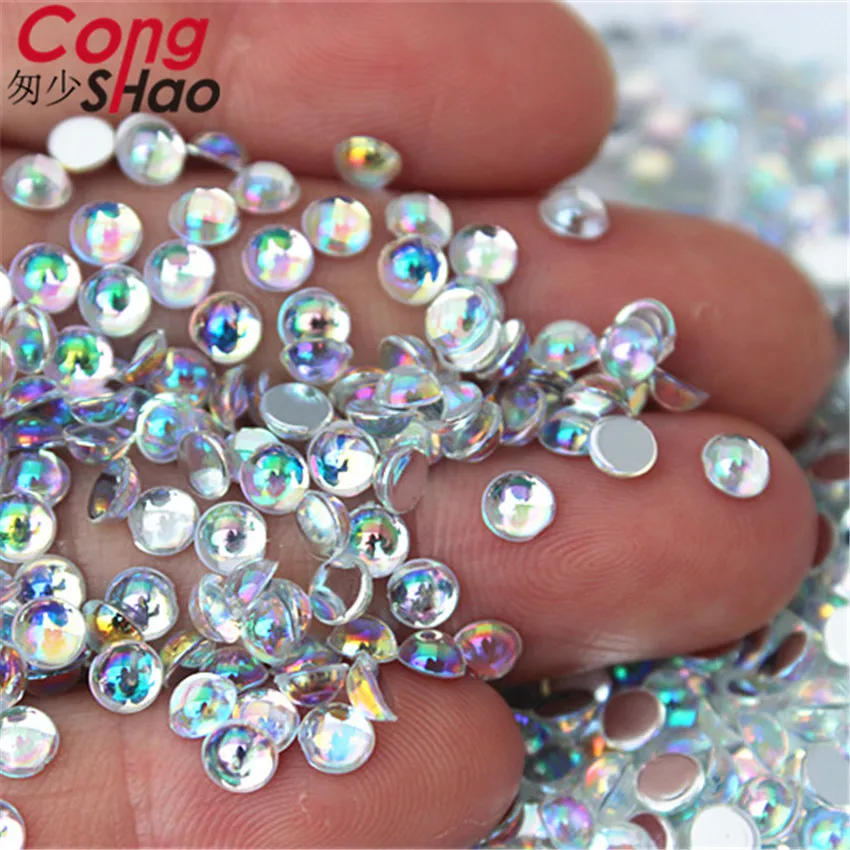 200 шт. SS16(4 мм) 3D накладные ногти Cong Shao AB Celar с плоской задней стороной кристаллы