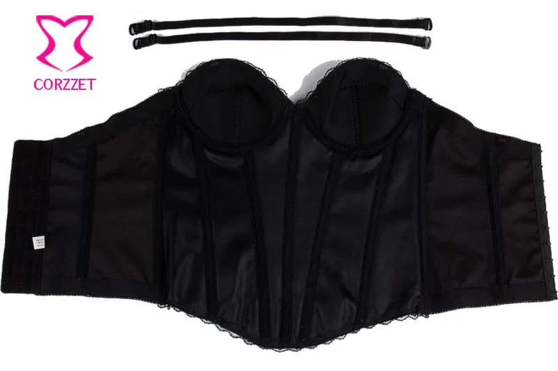 Розовый цветок и череп Охотник печатает черный хлопок Overbust Corselet Готический пикантный корсет Одежда Костюм для бурлеска Бюстье Топ
