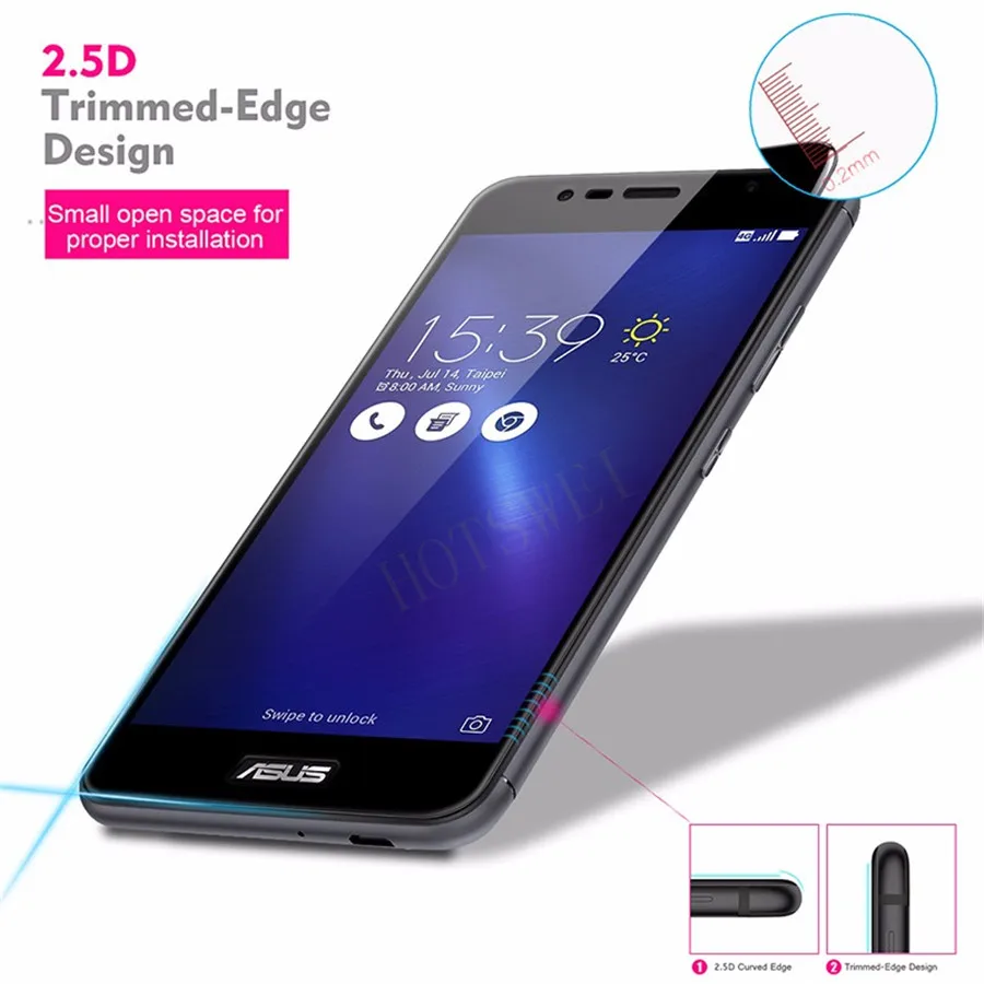 9 H закаленное Стекло для Asus Zenfone 3 ZE520KL 5.2 &quotЭкран Protector полное покрытие ультра