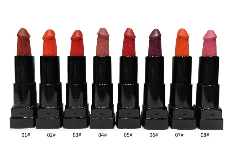 6 видов цветов Помада в форме пениса помада грибообразной формы batom увлажняющая