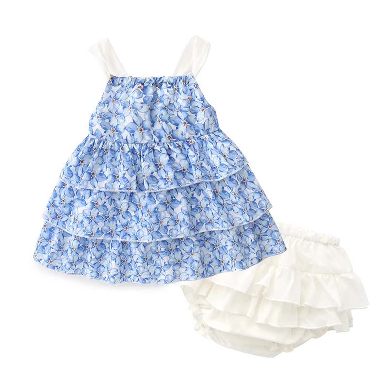 Новое летнее милое платье на бретельках для маленькой девочки возраст 2 7 лет из