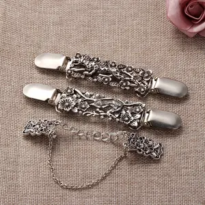 Женский резной цветочный кардиган, для свитера, блузки, шали, воротник, брошь для шали