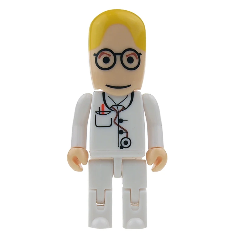 Американская в виде доктора usb флешка флеш-накопитель высокоскоростной usb флэш-накопитель 128 МБ 32 Гб карта памяти memoria usb 64 ГБ usb накопитель - Цвет: white color
