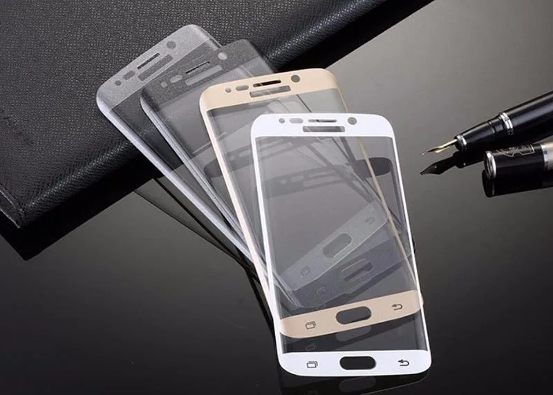 10 шт./лот 3D закаленное стекло для Samsung Galaxy S6 edge полное покрытие 9H Защитная пленка