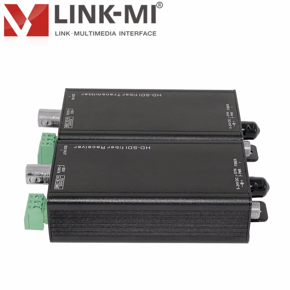 LINK-MI LM-STF5801H Mini HD SDI оптоволоконный удлинитель передатчик и приемник 1 км-20 км SC
