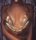 Бюстгальтер с бриллиантами, сексуальный женский бюстгальтер с металлической чашкой 2018, регулируемый бюстгальтер, 78-88 см, 14