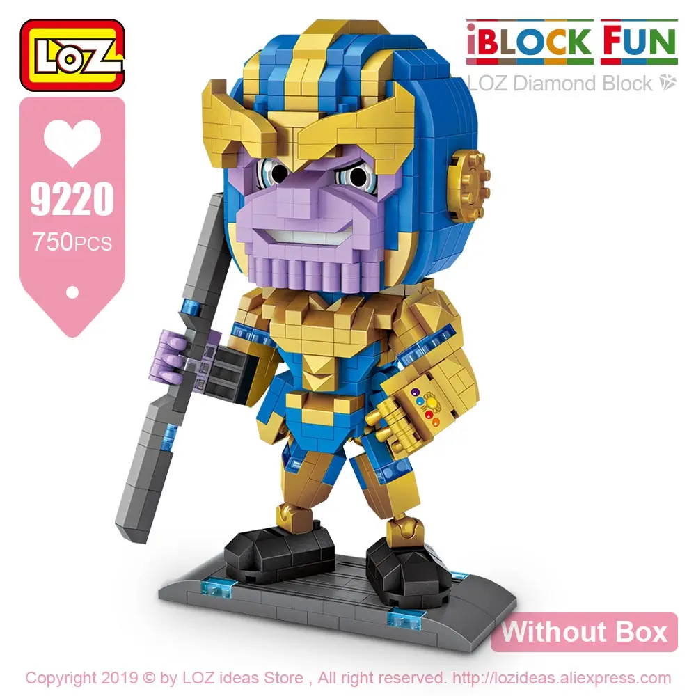 9220 Without Box LOZ, алмазные блоки, супергерой, железный персонаж фильма, пластиковые строительные блоки, модель, Обучающие игрушки, Детская гелевая ручка, держатель, сделай сам - Цвет: 9220 Without Box