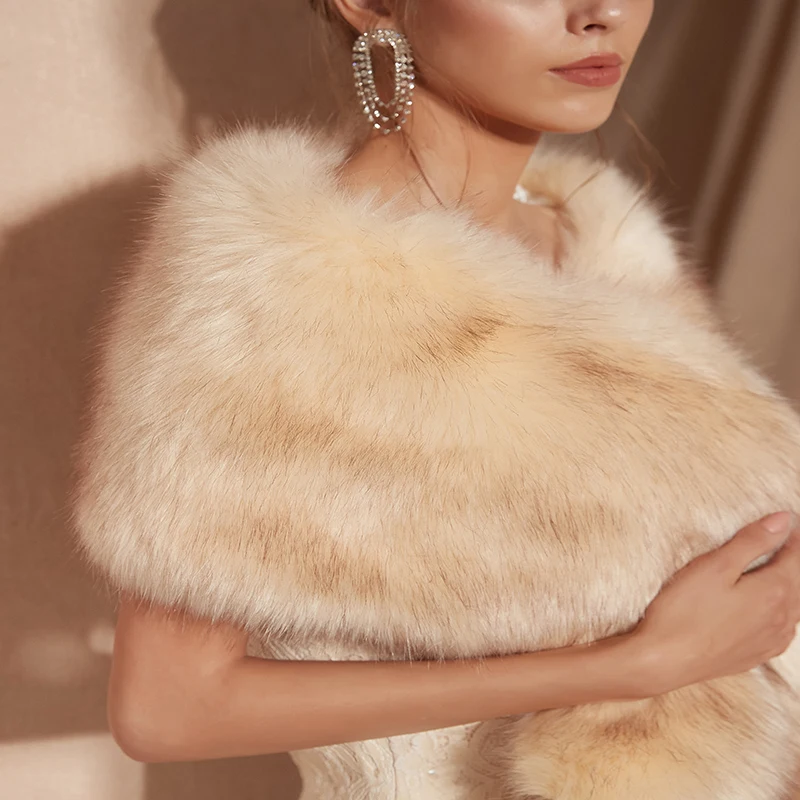 Forevergracedress 2019 элегантная мягкая осенне-зимняя Свадебная накидка из