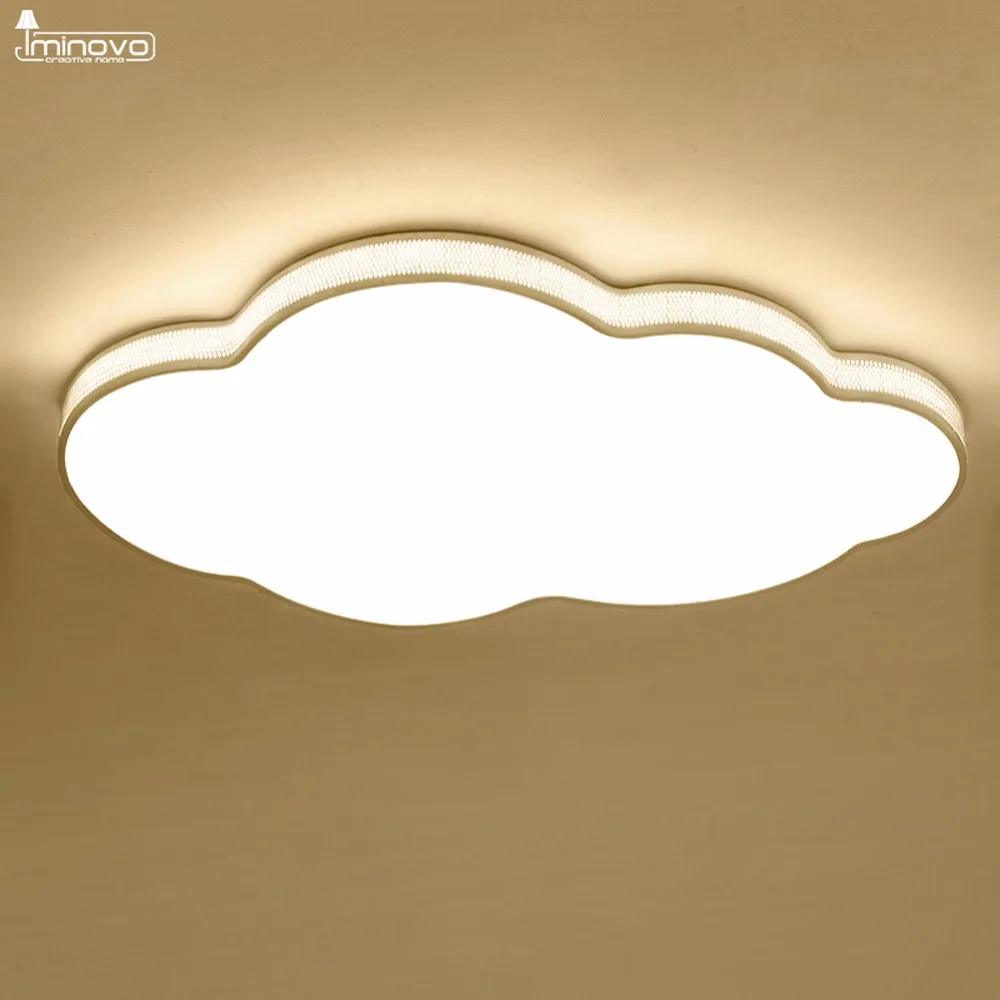 Cloud Fixture Kids LED Ceiling Light Lamp RC Dimmable Bedroom Living Room Children Blue White AC90-265V Ultra Thin 5cm | Потолочные