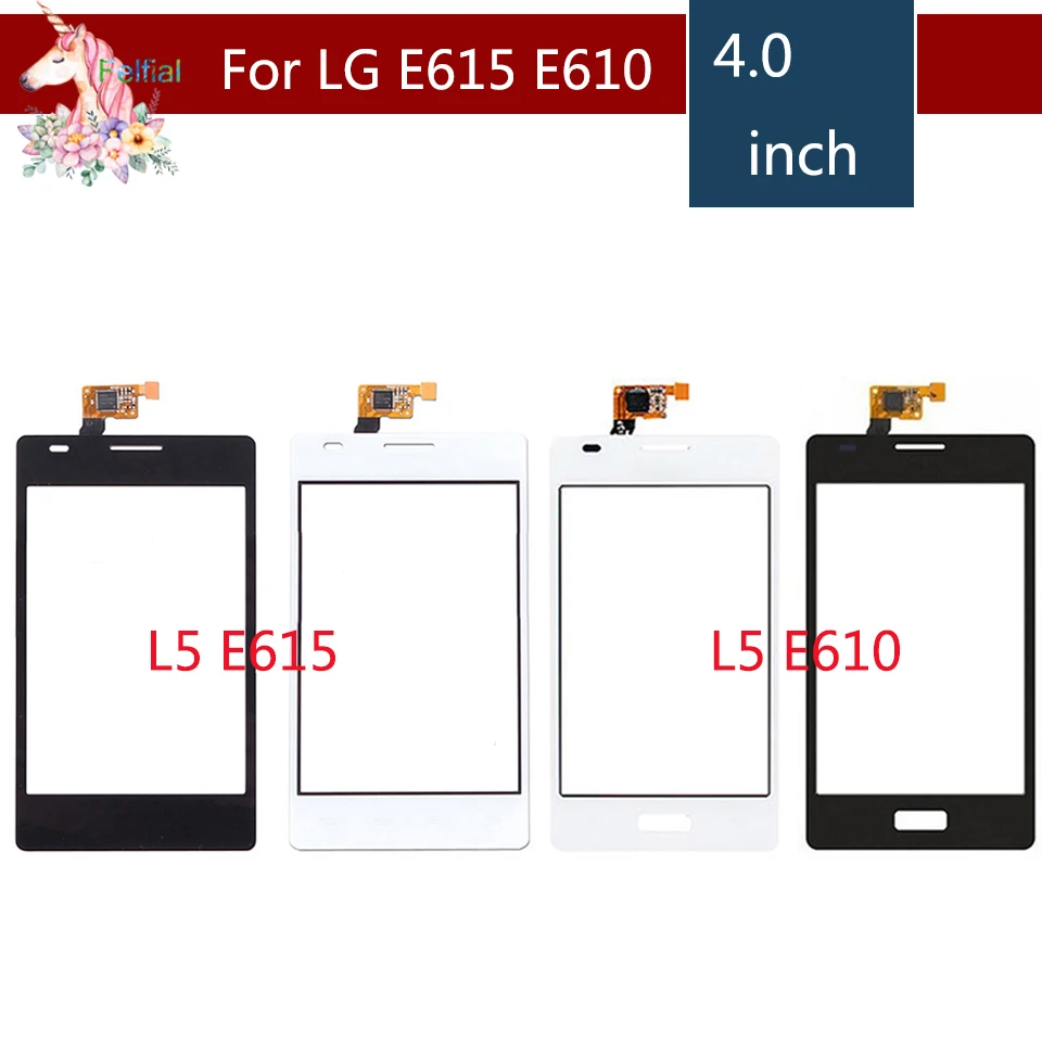 4 0 &quotдля LG Optimus L5 E610 E612 и Dual E615 ЖК сенсорный экран дигитайзер сенсор внешнее стекло