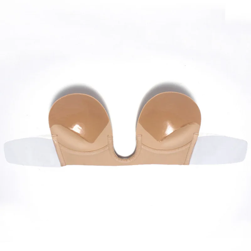 Бюстгальтер невидимка KEYING Женский однотонный силиконовый Бралетт без бретелек с