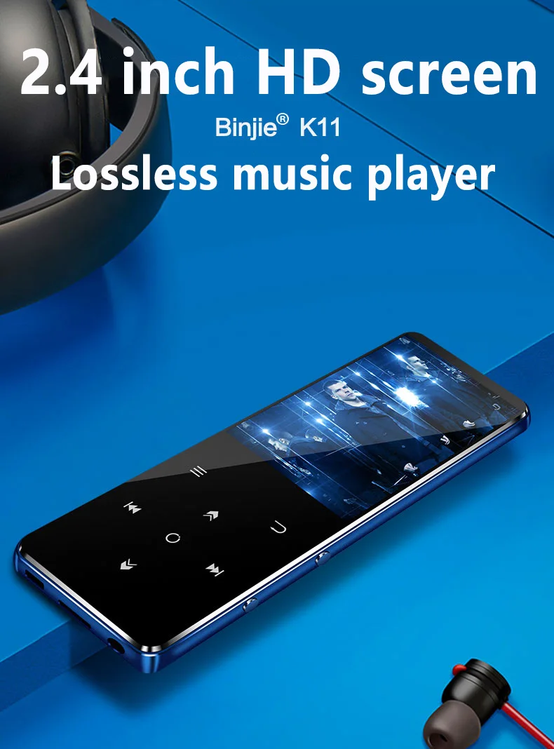 BENJIE K11 IPX4 водонепроницаемый HIFI Mp3 музыкальный плеер 8 Гб без потерь Мини Портативный Аудио плееры FM радио Электронная книга диктофон