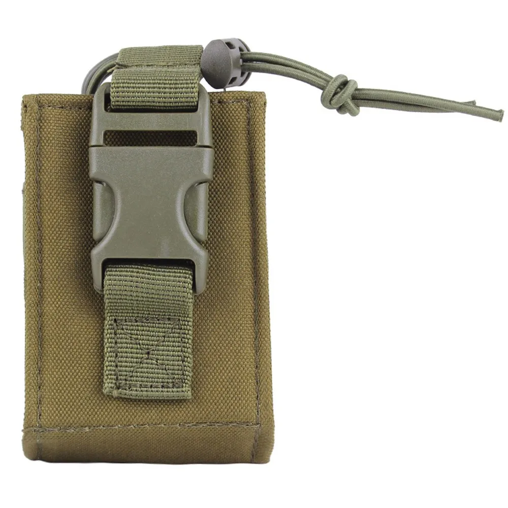 Tactical Molle Walkie Talkie Pouch Interphone Storage Bag Outdoor Molle Radio Pouch for Military Use Walkie-Talkie Case Holder