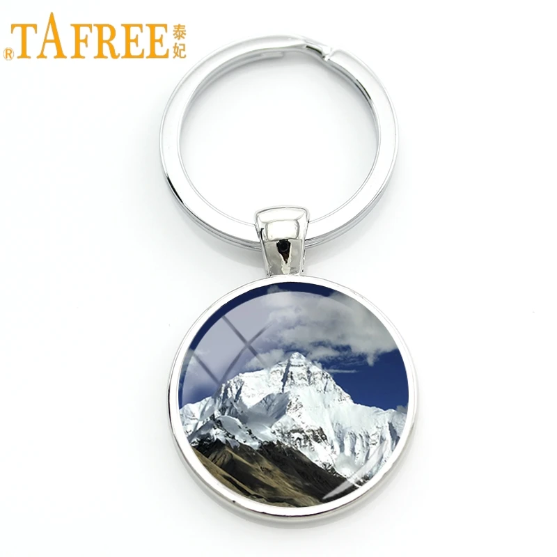 TAFREE Эверест декорации брелок для ключей с изображением заснеженной горы
