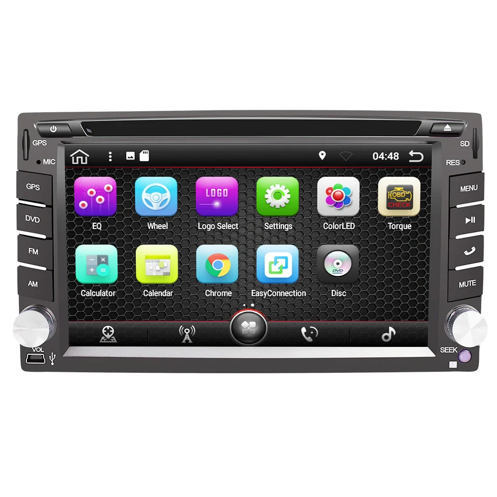 Eunavi Универсальный 2 din Android 8 1 автомобильный dvd плеер gps Navagation Wifi Bluetooth радио DDR3
