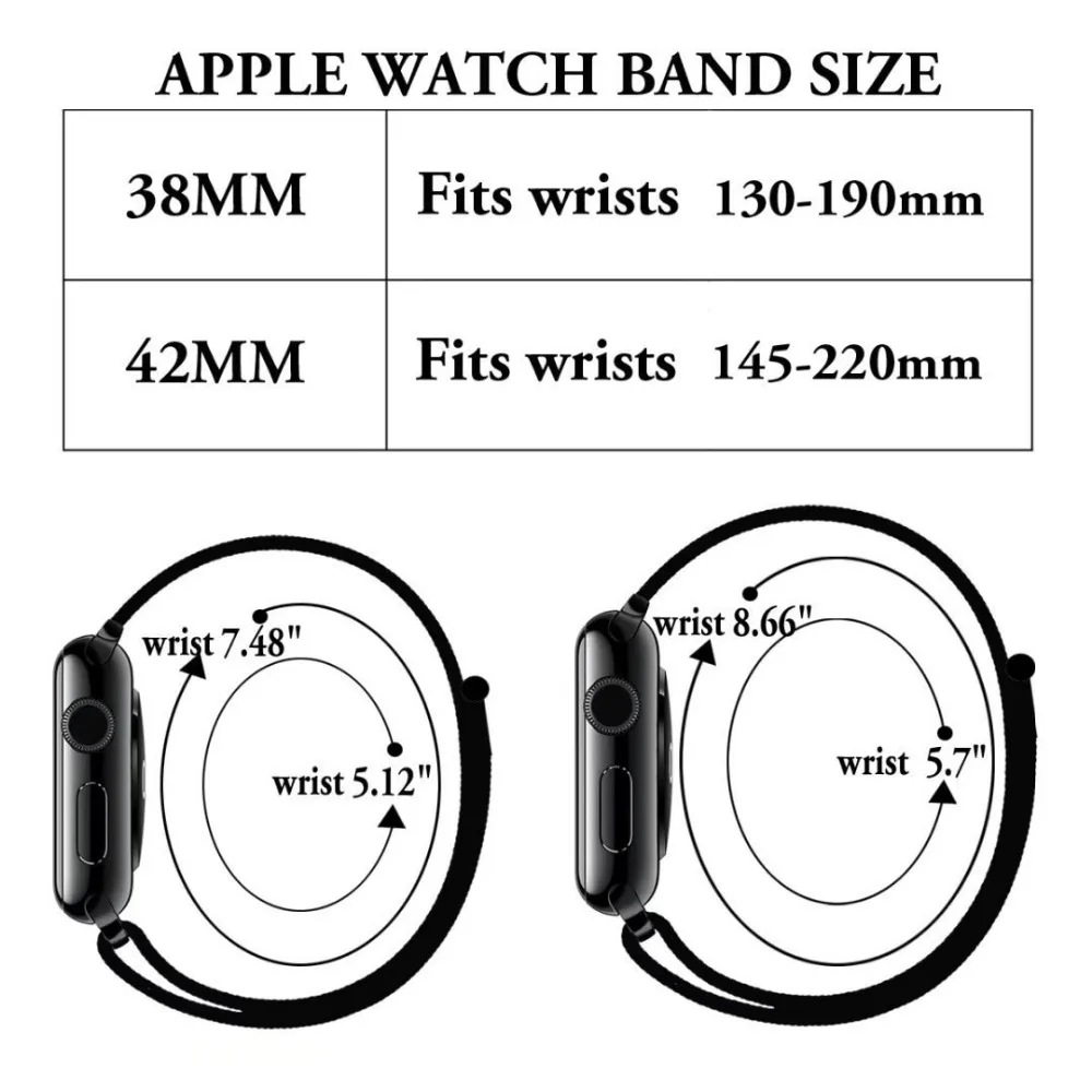 LEONIDAS дышащая нейлоновая Спортивная петля для Apple Watch серии 3 2 1 42 мм 38 полоса