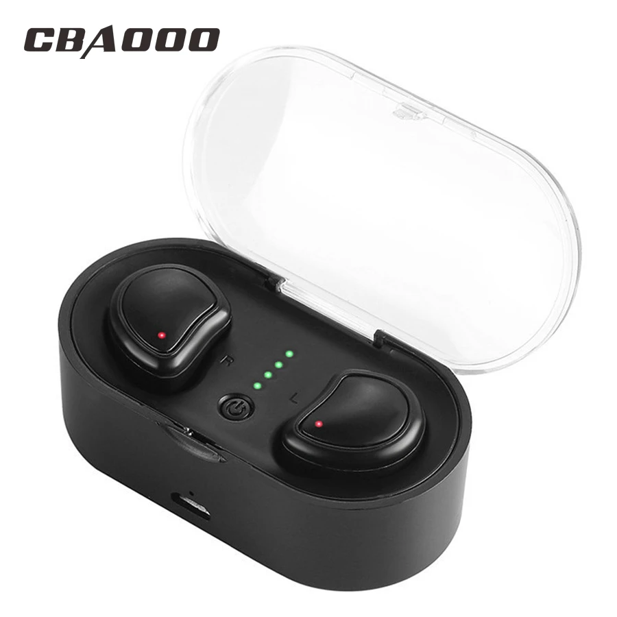 CBAOOO TWS Bluetooth беспроводные наушники V5.0 стерео наушники с зарядным устройством микрофон все Bluetooth планшет смартфон