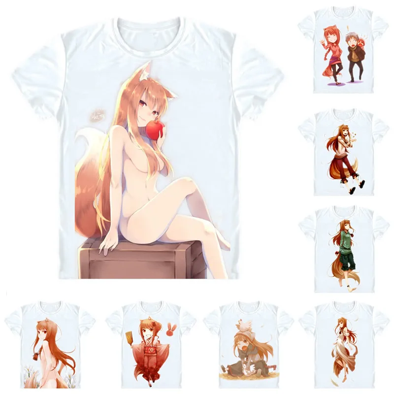 Coolprint Футболка с изображением в стиле аниме специй и футболки волка мульти стиль