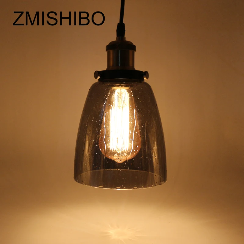 ZMISHIBO Nordic E27 110 В 220 в Подвесная лампа креативный серый эффект дождя стеклянные