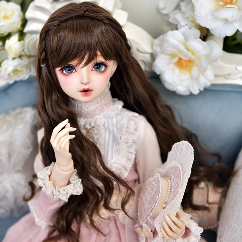 Cateleya bjd парик куклы Супер Мягкий Шелковый стиль плетеные волосы длинные вьющиеся