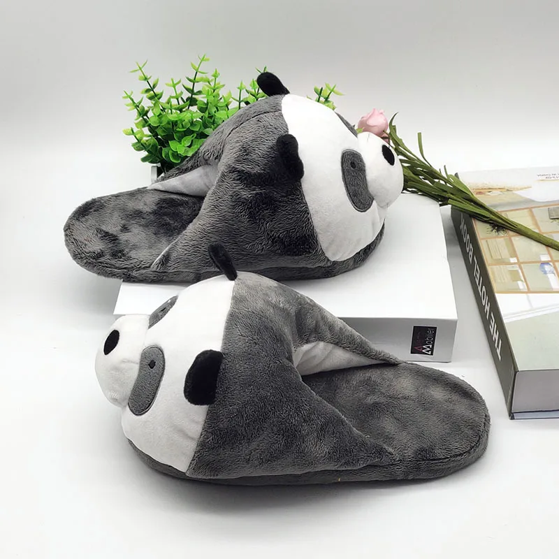 Bear Cute Animal Slipper For Women Girls Fashion Kawaii Fluffy Winter Warm Slippers Woman Cartoon House Slippers Funny Shoes