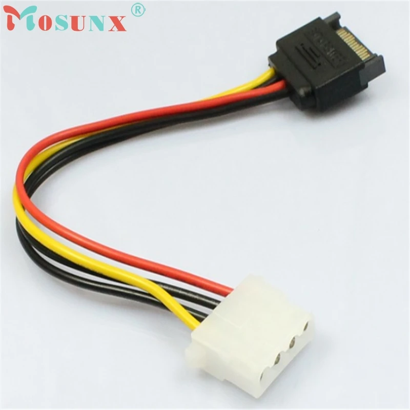 15 Pin SATA Male to 4 Molex Female IDE HDD Power Hard Drive Cable_KXL0220 | Компьютеры и офис