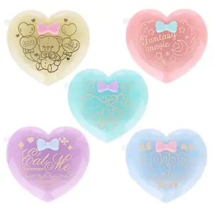 Расческа Складная в форме сердца для женщин, компактное карманное зеркало, компактный подарок для путешествий