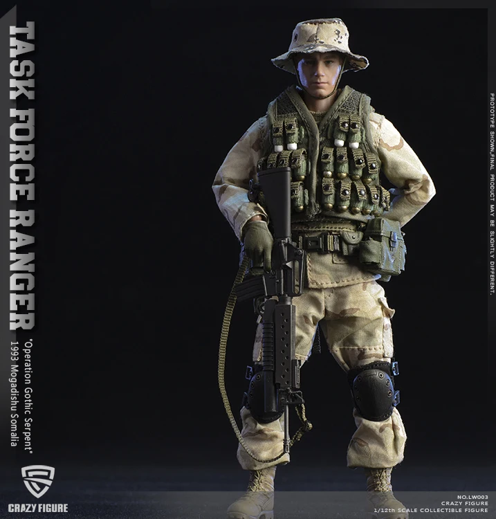 CrazyFigure LW003 США 75-й рейнджерский полк гренадер 1/12