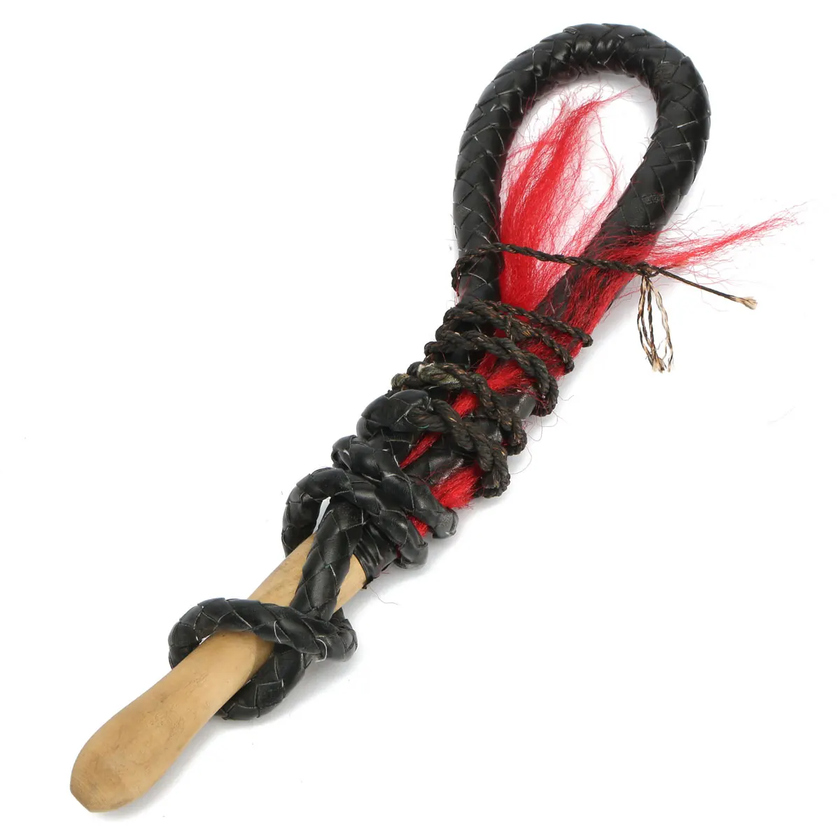 8 футов Плетеная кожа из воловьей кожи кнут в наличии быка деревянная ручка