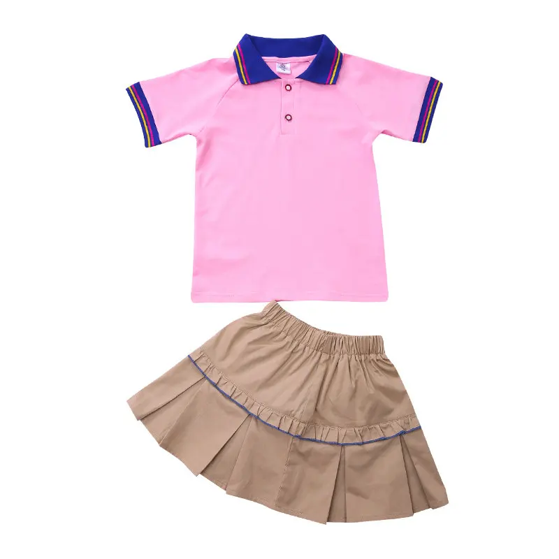 Summer Twins Baby Clothes Set Polo Tshirt+Shorts Boys shirt+Skirt Girls Performance Wear Costume | Детская одежда и обувь